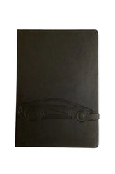 Acar OUTLET Termo Deri Kapaklı 21,5*30cm 192sayfa Araba Lastiği Mıknatıs Patlı Siyah Defter