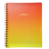 Acar Spiralli Termo Deri Esnek Kapaklı Degrade Turuncu 20*25 cm 240 Sayfa Defter