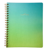 Acar Spiralli Termo Deri Esnek Kapaklı Degrade Yeşil 20*25 cm 240 Sayfa Defter