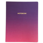 Acar Termo Deri Esnek Kapaklı Degrade Mor Pembe 20*25 Cm Çizgisiz Defter