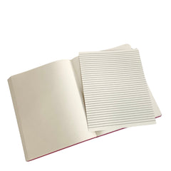 Acar Termo Deri Esnek Kapaklı Degrade Mor Pembe 21*30 Cm A4 Çizgisiz Defter