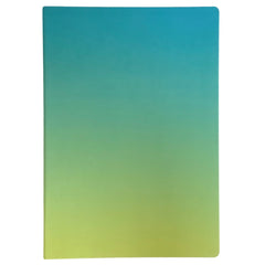 Acar Termo Deri Esnek Kapaklı Degrade Turkuaz-Yeşil 21*30 Cm A4 Çizgisiz Defter