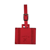 Acar Giza Termo Deri Bagaj Valiz Bavul Etiketi Kırmızı