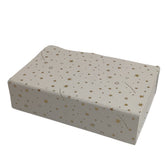 Acar Mıknatıslı Katlanabilir Altın Yıldız Desenli Kutu Beyaz 22*14*6 cm