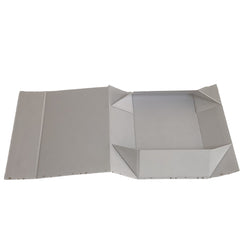 Acar Mıknatıslı Katlanabilir Altın Yıldız Desenli Kutu Beyaz 22*14*6 cm