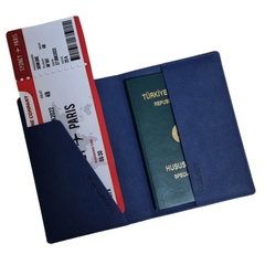 Acar Mira Termo Deri Pasaport Kılıfı Pasaportluk Seyahat Cüzdanı Lacivert