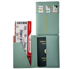 Acar Mira Termo Deri Pasaport Kılıfı Pasaportluk Seyahat Cüzdanı Mint Yeşili