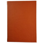 Acar Termo Deri Esnek Kapaklı 10,5*15 cm 160 Sayfa Kareli Defter Koyu Turuncu