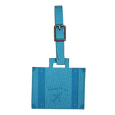 Acar Giza Termo Deri Bagaj Valiz Bavul Etiketi Mavi