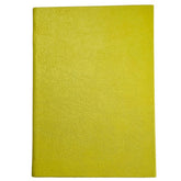 Acar Termo Deri Esnek Kapaklı 10,5*15 cm 160 Sayfa Kareli Defter Limon Sarısı