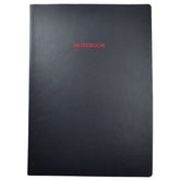 Acar Termo Deri Esnek Kapaklı 21*30 cm 128 Sayfa Dot(Noktalı) Tarihsiz Planner Defter Siyah-Kırmızı