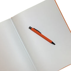 Acar Termo Deri Esnek Kapaklı 21*30 cm 128 Sayfa Çizgili-Kareli-Dot-Çizgisiz Sayfalı Defter Koyu Turuncu