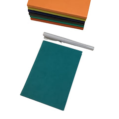Acar Termo Deri Esnek Kapaklı 10,5*15 cm 160 Sayfa Kareli Defter Turkuaz