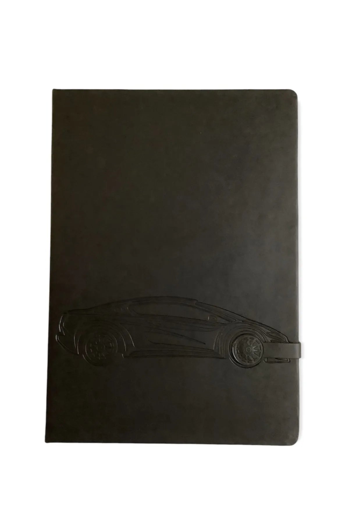Acar OUTLET Termo Deri Kapaklı 21,5*30cm 192sayfa Araba Lastiği Mıknatıs Patlı Siyah Defter