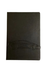 Acar OUTLET Termo Deri Kapaklı 21,5*30cm 192sayfa Araba Lastiği Mıknatıs Patlı Siyah Defter
