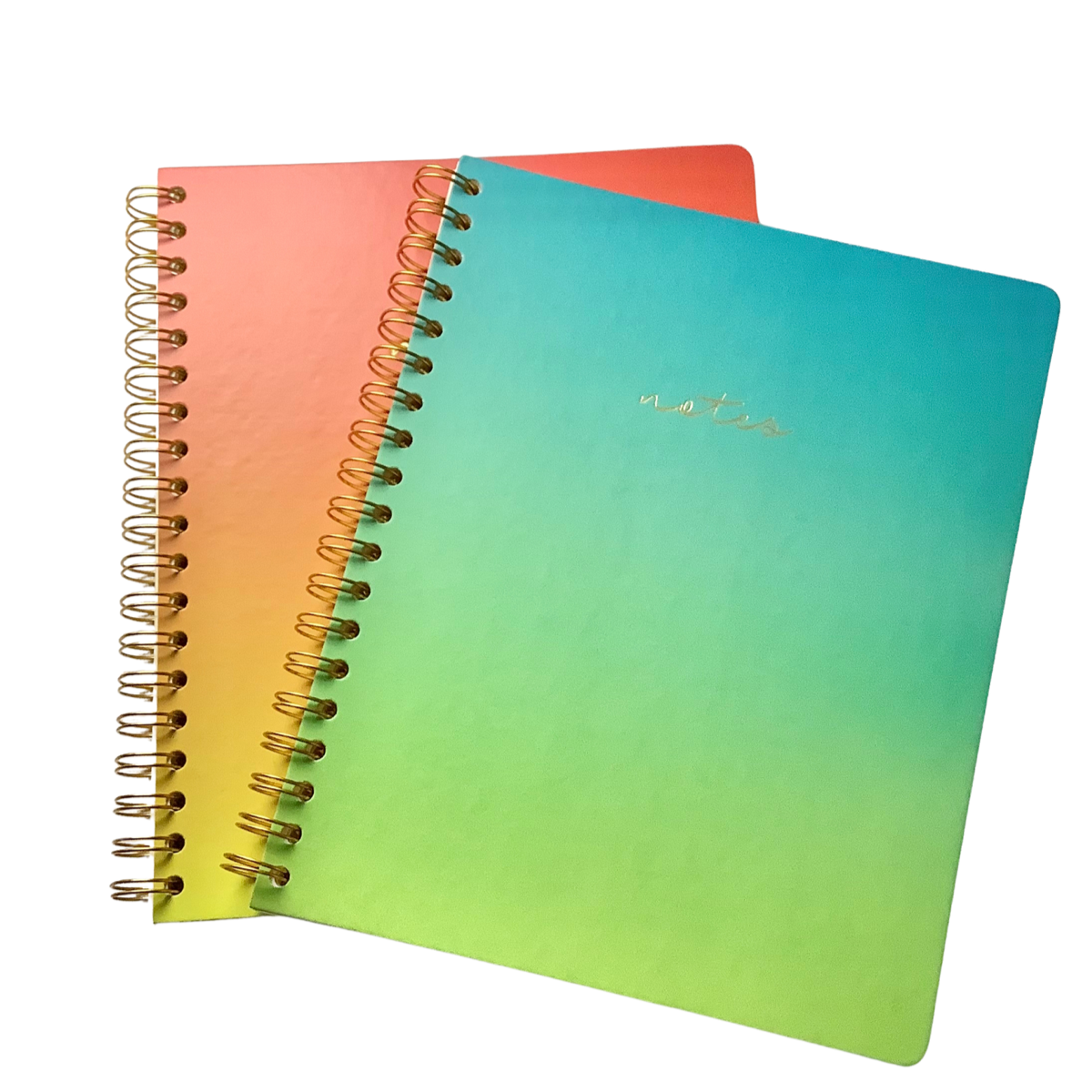 Acar Spiralli Termo Deri Esnek Kapaklı Degrade Turuncu 20*25 cm 240 Sayfa Defter