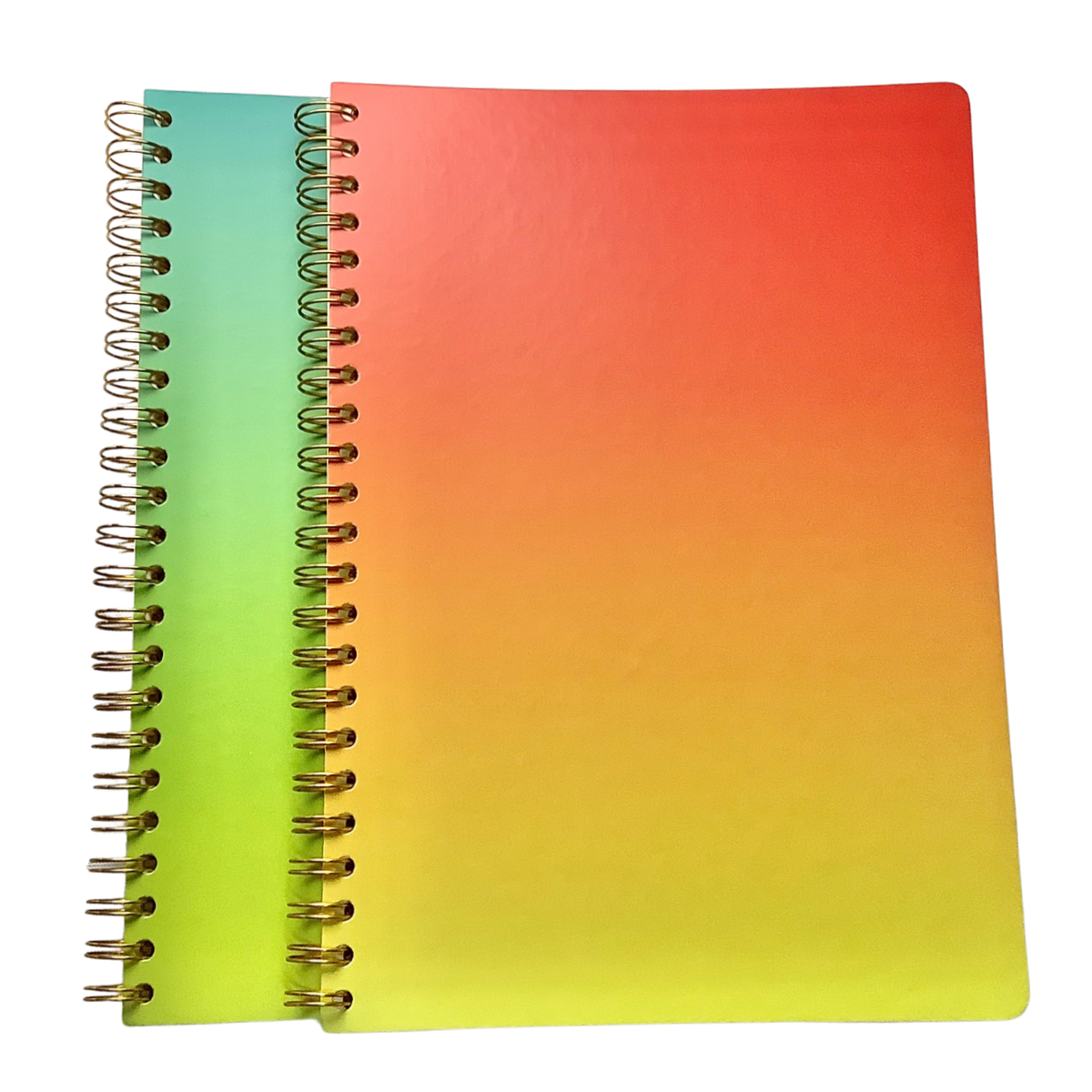 Acar Spiralli Termo Deri Esnek Kapaklı Degrade Yeşil 21*30 cm 240 Sayfa Defter
