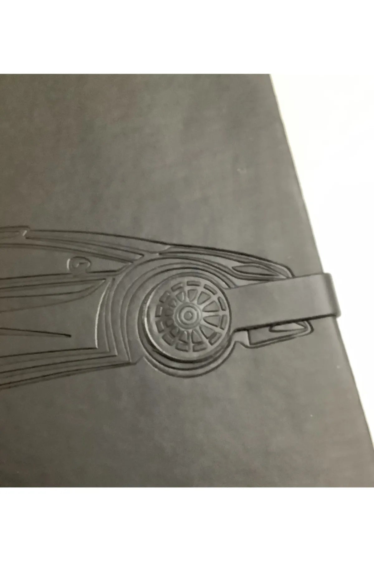 Acar OUTLET Termo Deri Kapaklı 21,5*30cm 192sayfa Araba Lastiği Mıknatıs Patlı Siyah Defter