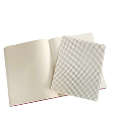 Acar Termo Deri Esnek Kapaklı Degrade Mor Pembe 21*30 Cm A4 Çizgisiz Defter