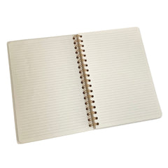 Acar Spiralli Termo Deri Esnek Kapaklı Degrade Mor Pembe16*24 Cm Çizgili Defter