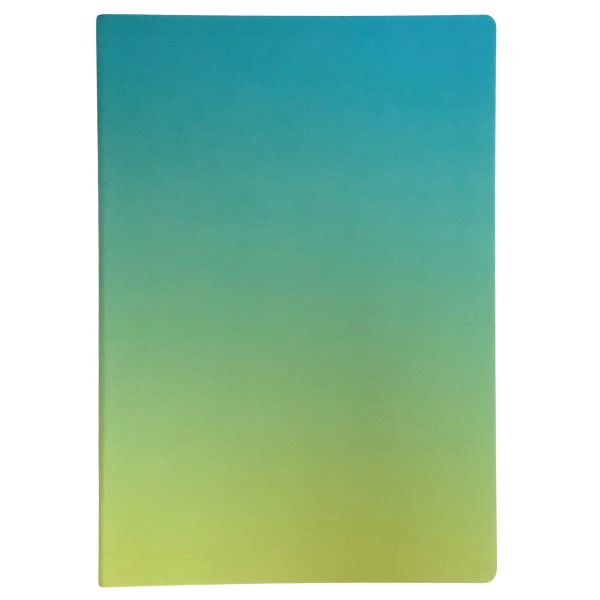 Acar Termo Deri Esnek Kapaklı Degrade Turkuaz-Yeşil 21*30 Cm A4 Çizgisiz Defter