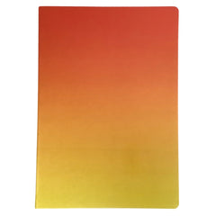 Acar Termo Deri Esnek Kapaklı Degrade Turuncu-Sarı 21*30 Cm A4 Çizgisiz Defter