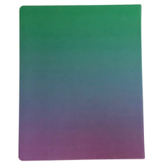 Acar Termo Deri Esnek Kapaklı Degrade Yeşil Mor 20*25 Cm Çizgili Defter