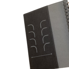 Acar Timex Soft Defter 16*23,5cm 256 Sayfa Yarı Gizli Spiralli Çizgisiz Gri