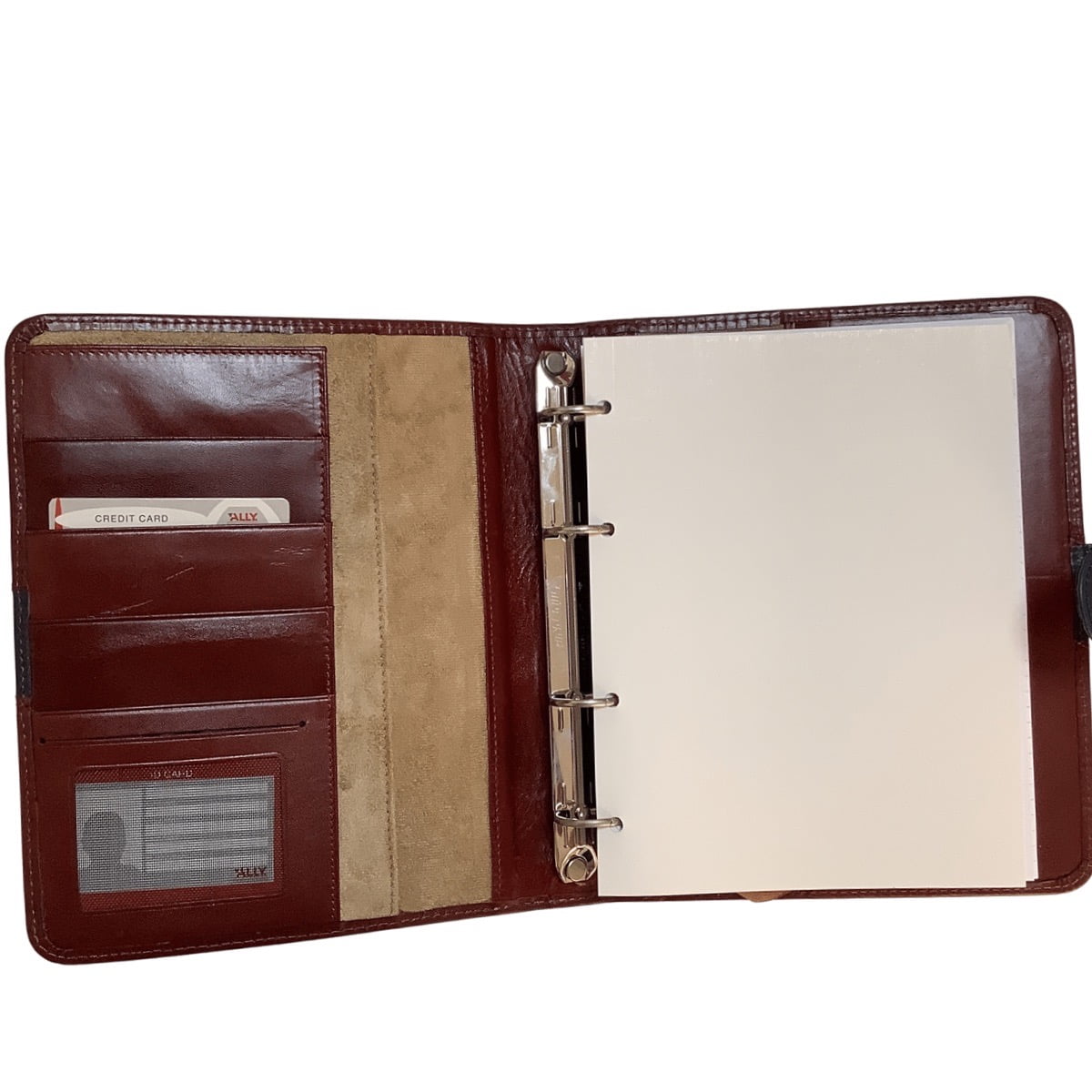 Acar Hakiki Deri Saatli Çıtçıt Patlı 18,5*23 cm 240 Sayfa Tarihsiz Planlayıcı Organizer Kahve-Lacivert