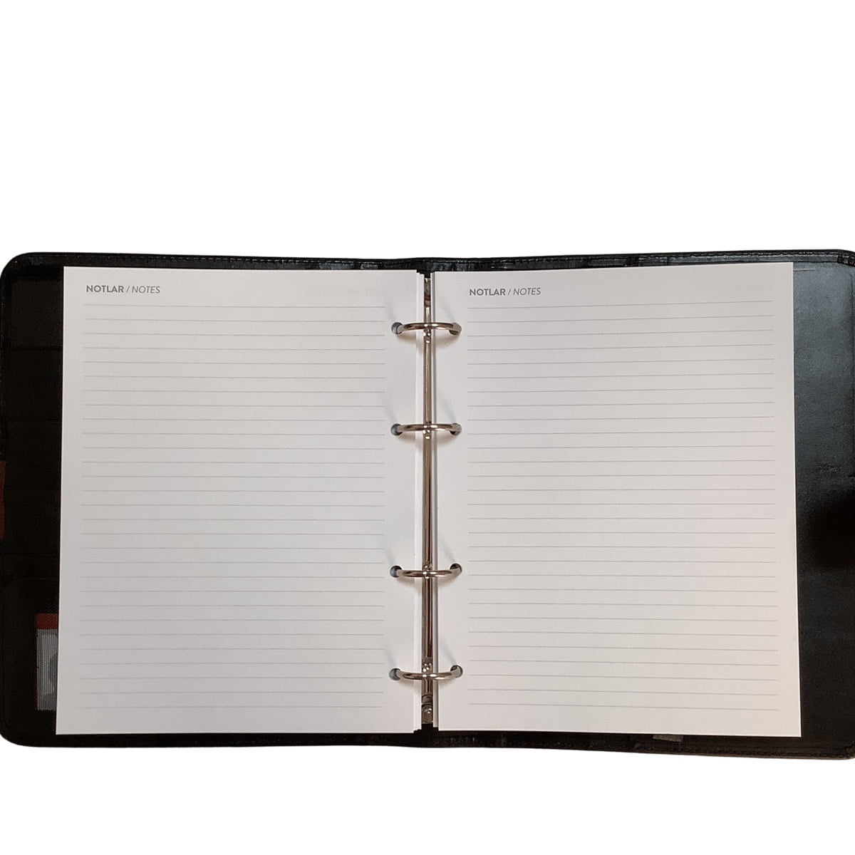 Acar Hakiki Deri Saatli Çıtçıt Patlı 18,5*23 cm 240 Sayfa Tarihsiz Planlayıcı Organizer  Siyah-Kahverengi