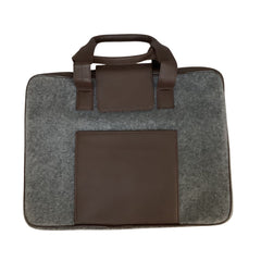 Acar Keçe Çanta Termo Deri Kombinli 40*30*10 Cm Evrak -Laptop Çantası