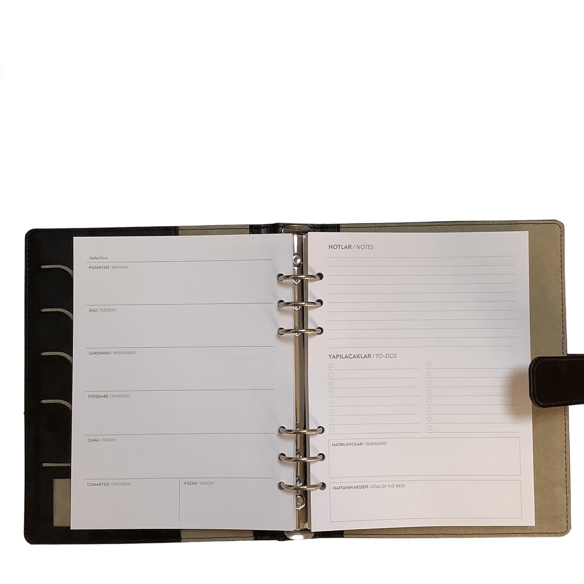 Acar Keçe Kapaklı Mıknatıs Patlı 18,5*23 cm 240 Sayfa Tarihsiz Planlayıcı Organizer Gri