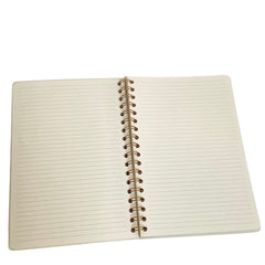 Acar Spiralli Termo Deri Esnek Kapaklı Lacivert16*24 Cm Çizgili Defter