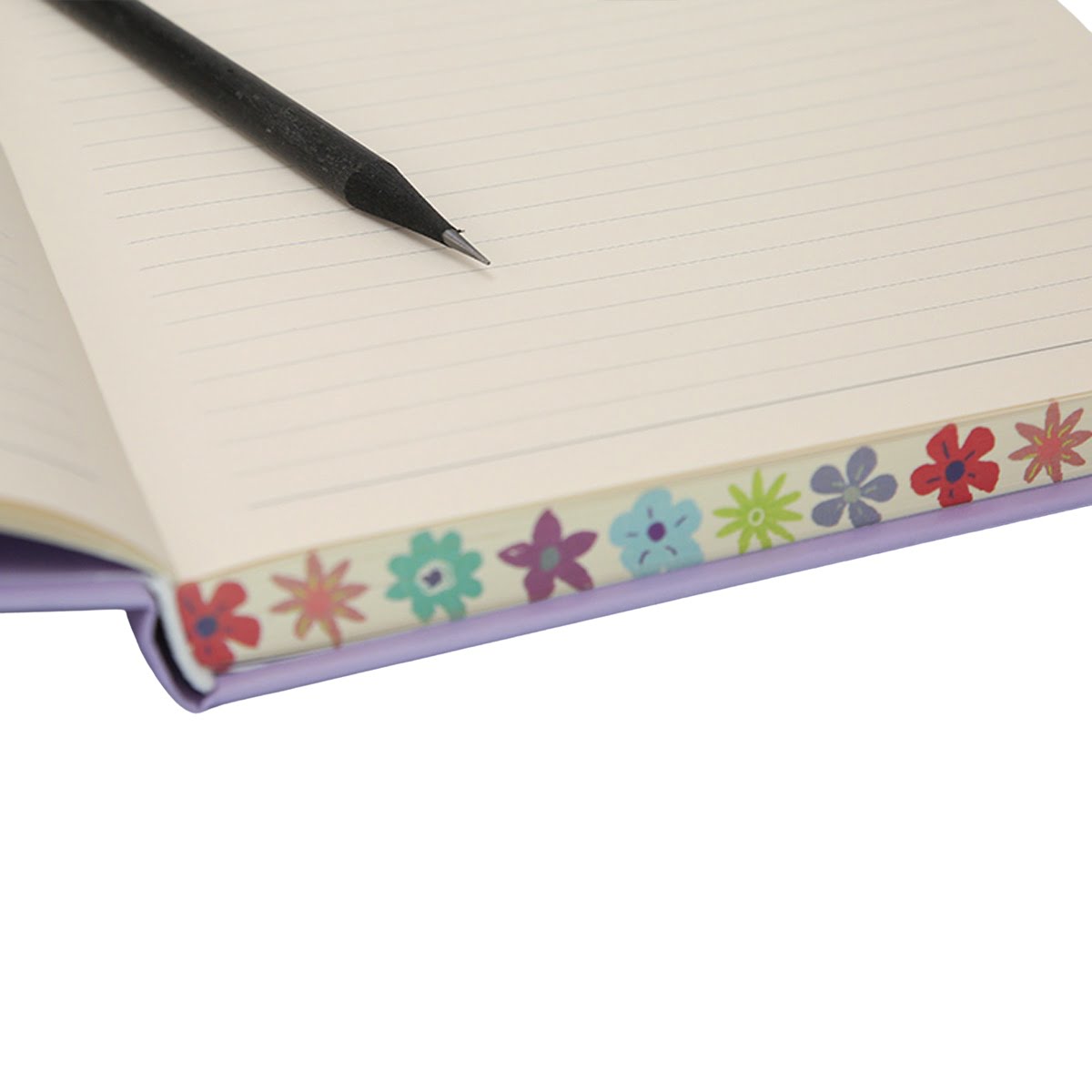 Lilas 16*21,5cm 304 Sayfa 70 gr. İvory Çizgili Kenar Sayfa Boyamalı Defter