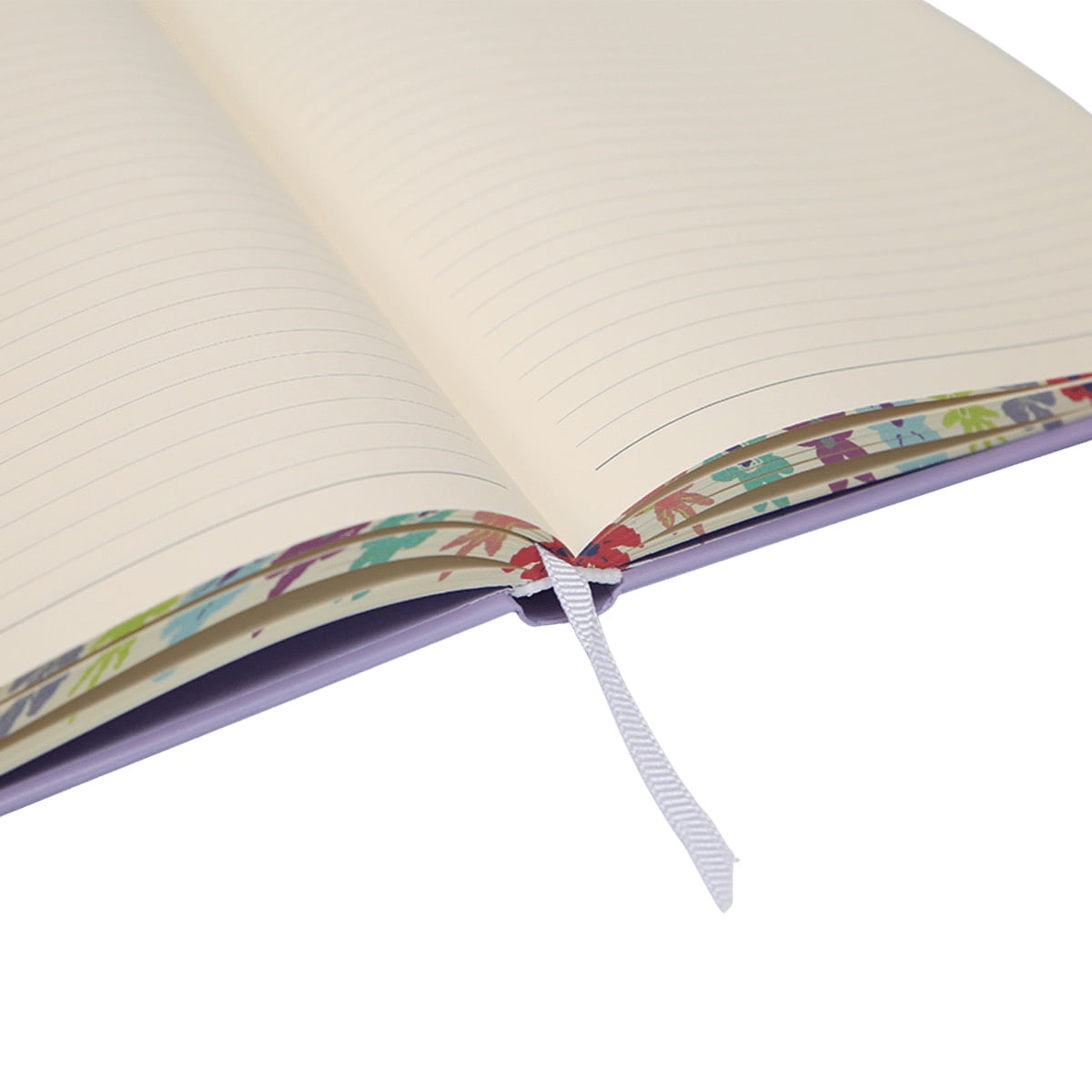 Lilas 16*21,5cm 304 Sayfa 70 gr. İvory Çizgili Kenar Sayfa Boyamalı Defter