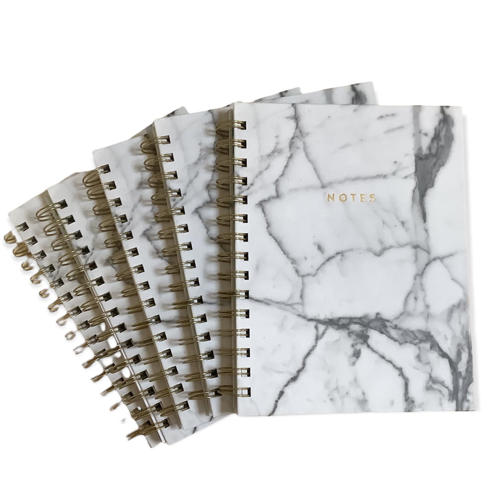 Acar Kuşe Sert Kapak Mermer Desenli 16*21cm 200 Sayfa Spiralli Defter