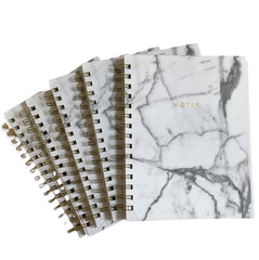 Acar Kuşe Sert Kapak Mermer Desenli 16*21cm 200 Sayfa Spiralli Defter