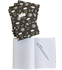 Acar Beyaz Çiçekli Termo Esnek Kapaklı Çizgili 14,3*20,5 Cm 256 Sayfa Defter