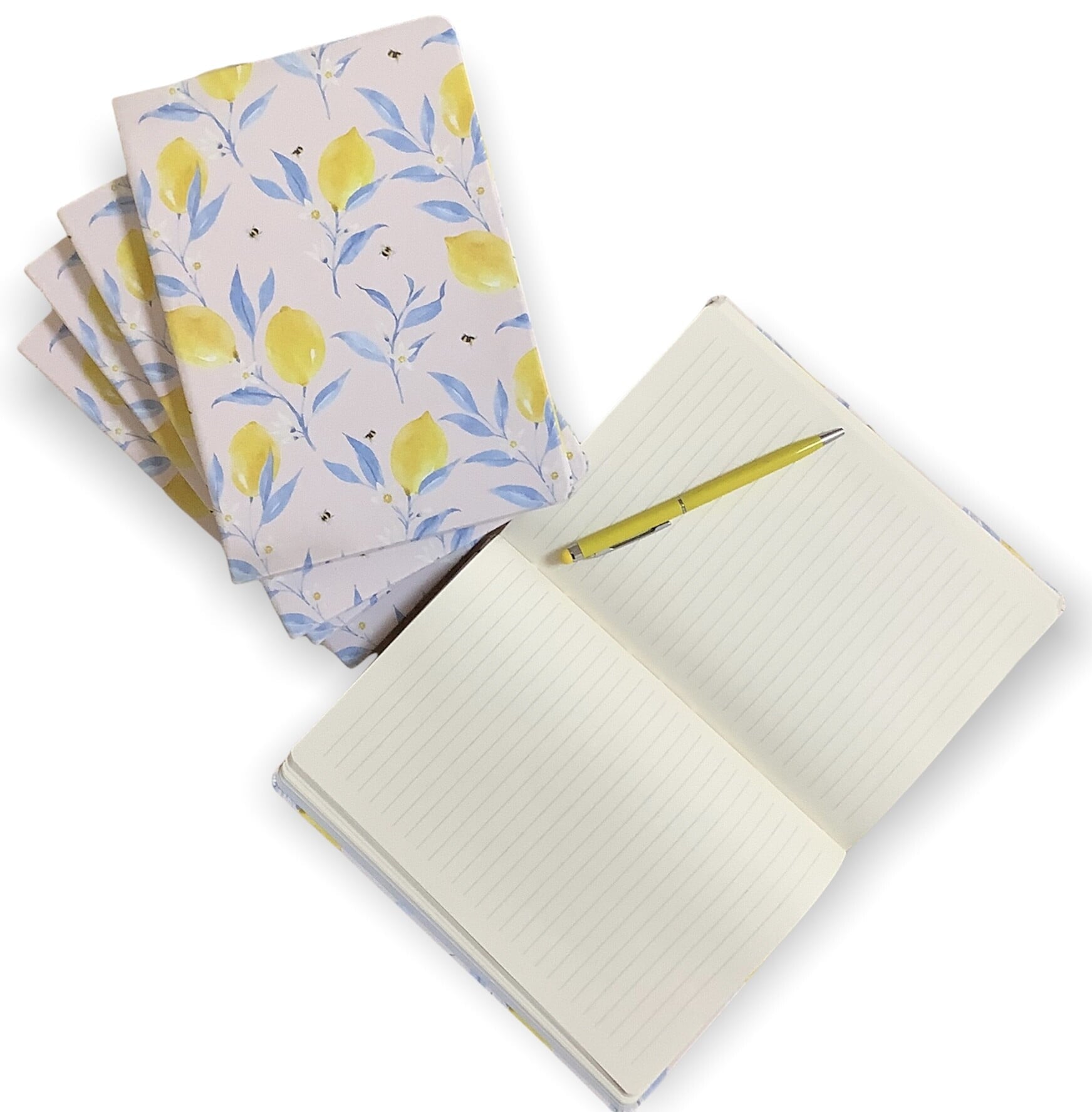 Acar Lemon Termo Esnek Kapaklı Çizgili 14,3*20,5 Cm 256 Sayfa Defter