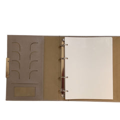 Acar Zara Termo Deri Metal Aksesuarlı 18,5*23 cm 240 Sayfa Tarihsiz Planlayıcı Organizer Bej