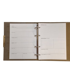Acar Zara Termo Deri Metal Aksesuarlı 18,5*23 cm 240 Sayfa Tarihsiz Planlayıcı Organizer Bej