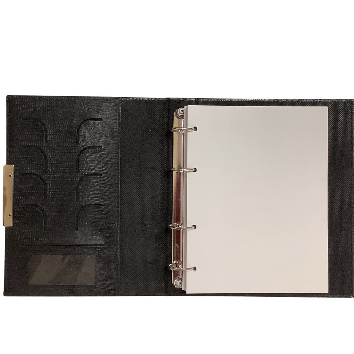 Acar Zara Termo Deri Metal Aksesuarlı 18,5*23 Cm 240 Sayfa Tarihsiz Planlayıcı Organizer Siyah
