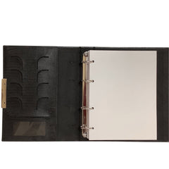 Acar Zara Termo Deri Metal Aksesuarlı 18,5*23 Cm 240 Sayfa Tarihsiz Planlayıcı Organizer Siyah
