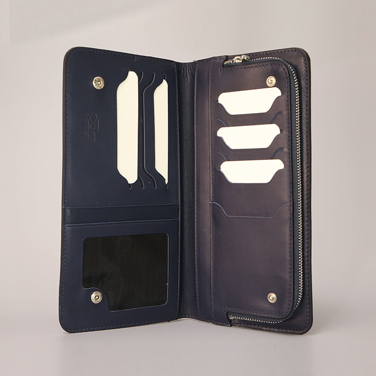 Acar Keops Gerçek Deri Fermuarlı Çıtçıtlı Cüzdan 11*21 cm