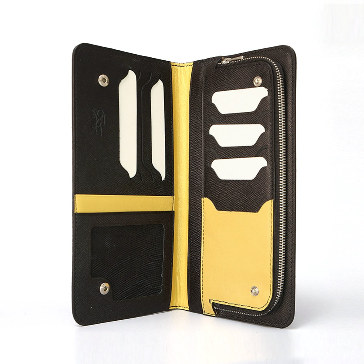Acar Keops Gerçek Deri Fermuarlı Çıtçıtlı Cüzdan 11*21 cm