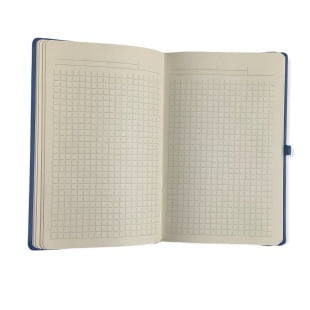 Acar Bullet Termo Deri Kapaklı 13*21 cm 256 Sayfa Kareli Defter