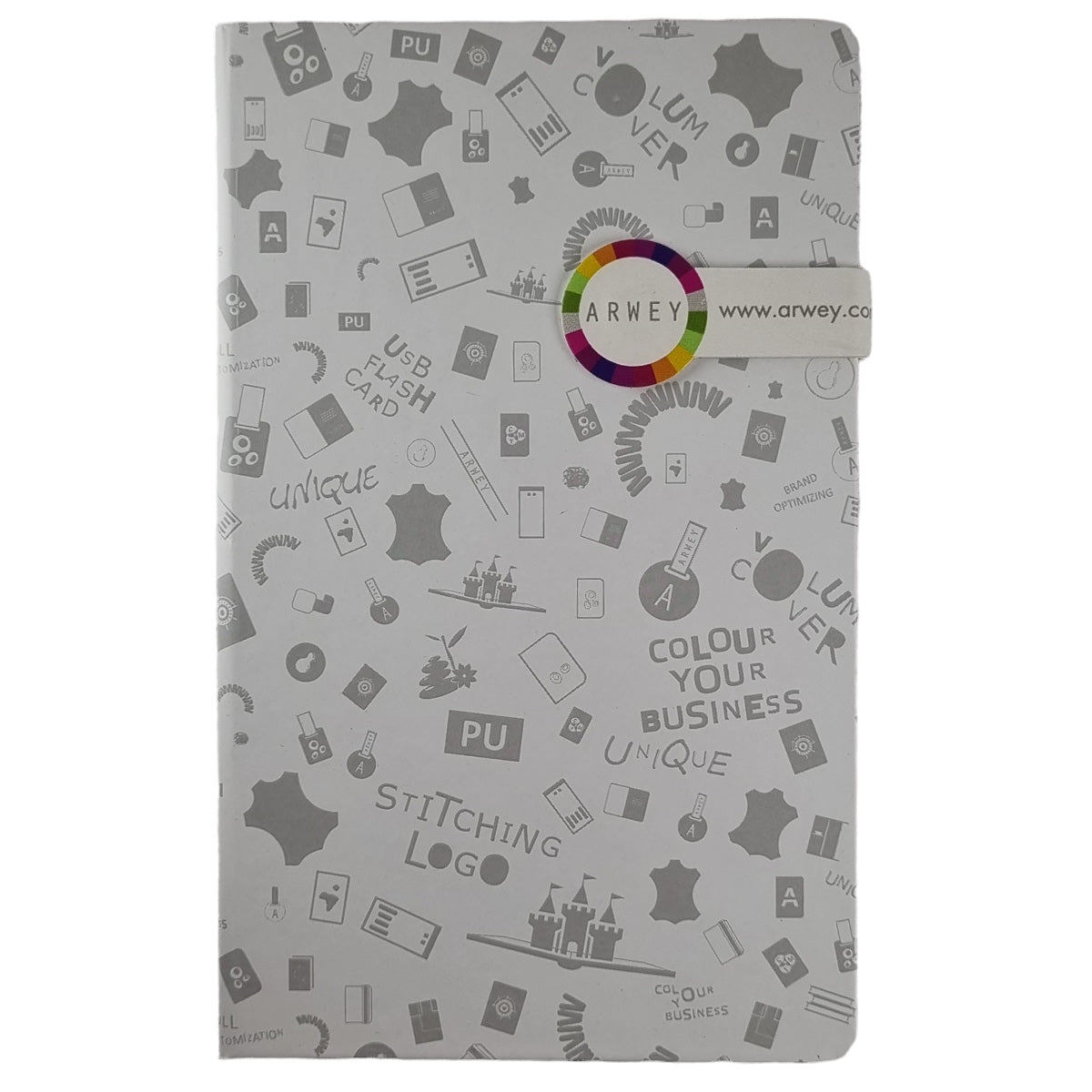 Acar Creative Mıknatıs Patlı 13*21cm 112 Sayfa 70gr. İvory Çizgisiz Defter