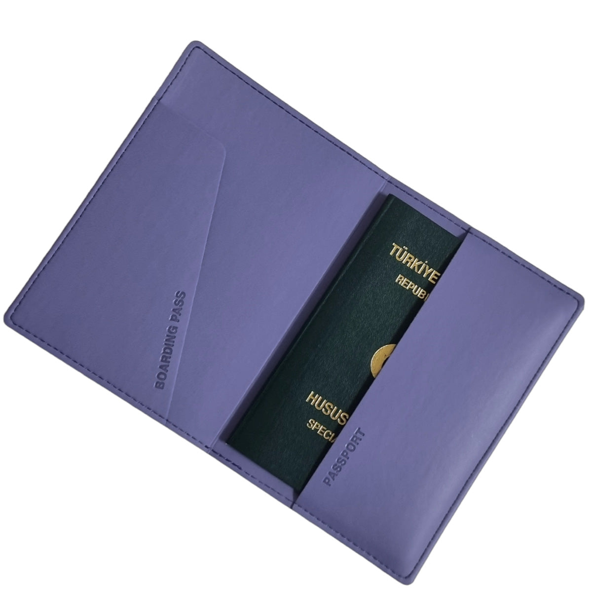 Mira Elma Derisi (SÜRDÜRÜLEBİLİR MALZEME)Pasaport Kılıfı Pasaportluk Seyahat Cüzdanı Leylak