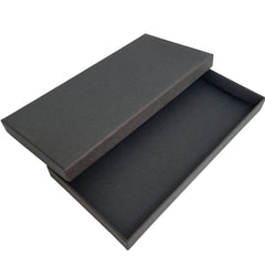 Acar Mukavva Üzeri Fantazi Kağıt Sıvama 27*13*2,5 cm Siyah Hediyelik Kutu