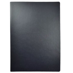 Acar Termo Deri Baskısız Esnek Kapaklı Yan Kenar Boyamalı 21*30 cm 128 Sayfa Dot(Noktalı) Planner Defter Siyah-Yeşil